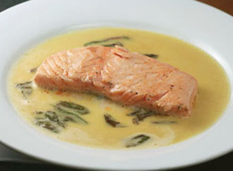 Trois Gros Salmon with Sorrel Sauce